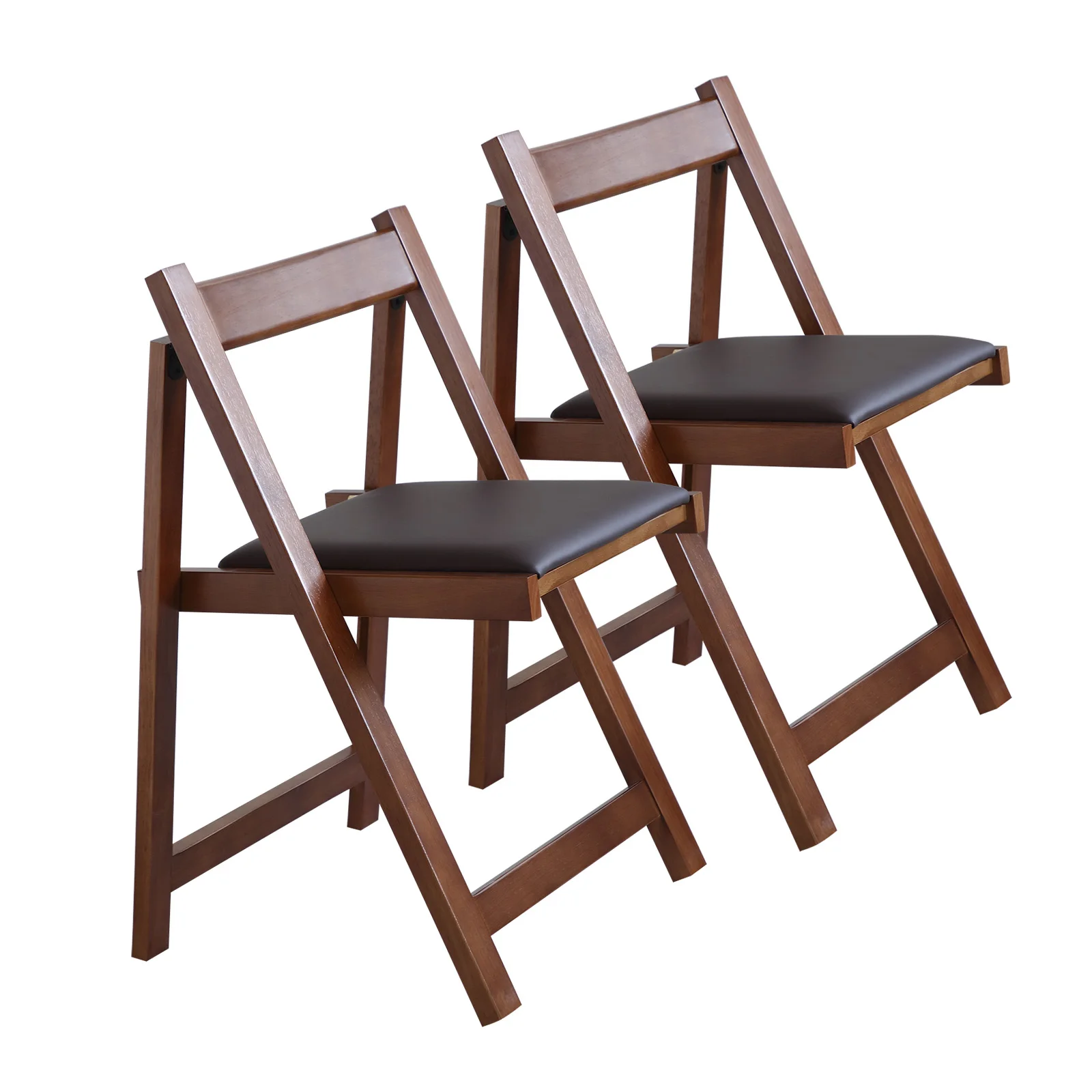 Folding Chair for Dining Table Convenient and Saving Space Suitable for Event Party 198LB Weight Capacity Two Chairs