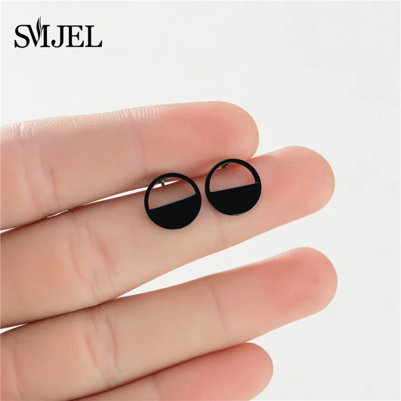 Neue Edelstahl Runde Ohrringe Für Frauen Mädchen Mode Ohrringe Schmuck Geometrische Kreis Ohr Piercing Großhandel – Detail 28