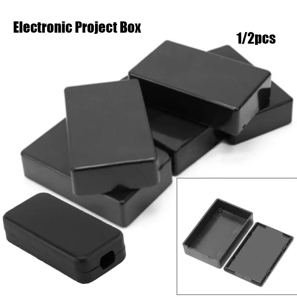 1/2Pcs 5 sizes ABS Plastic Electronic Project Box Waterproof Cover Project Enclosure Boxes Instrument Case electronic enclosure case