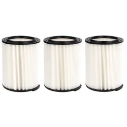 Universal High - Performance Wet Dry Vacuum Filter, VF4000 Replacement (3Pcs)
