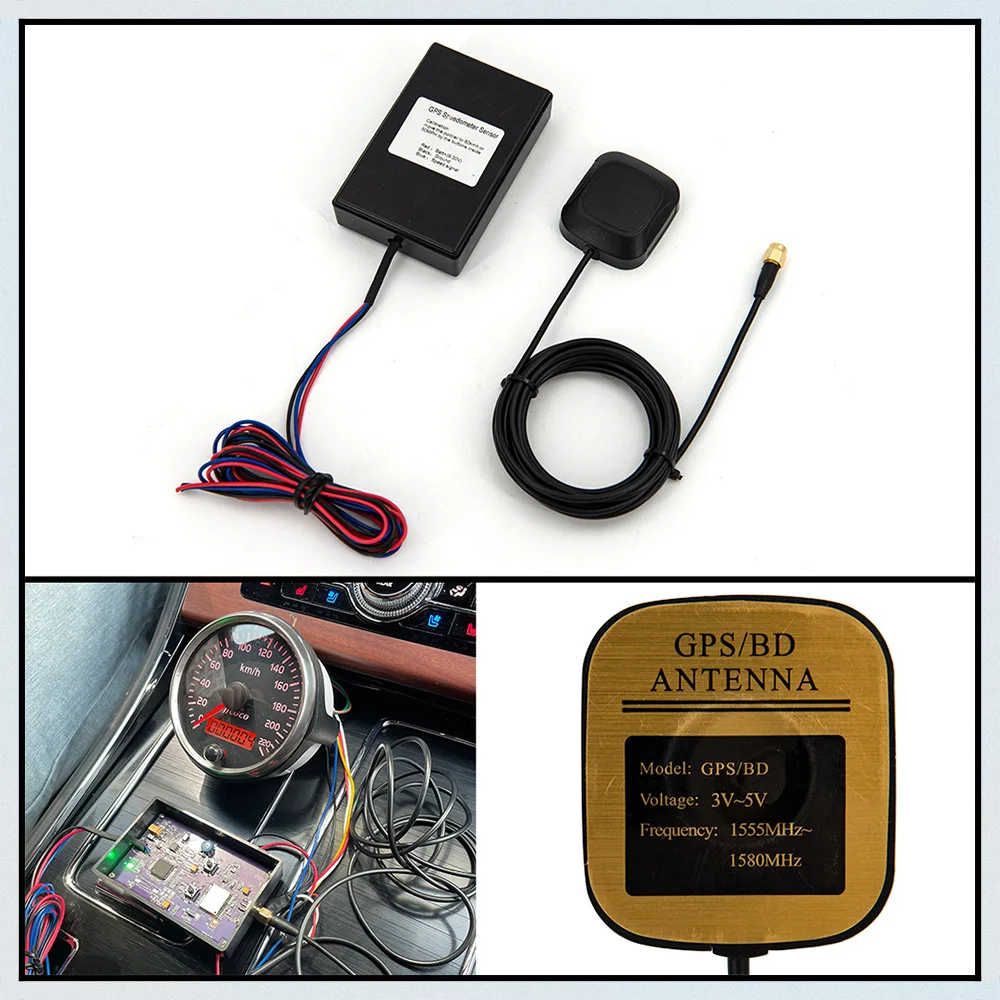 Universal GPS Speedometer Sensor Kit For Speedometer Gauges Car