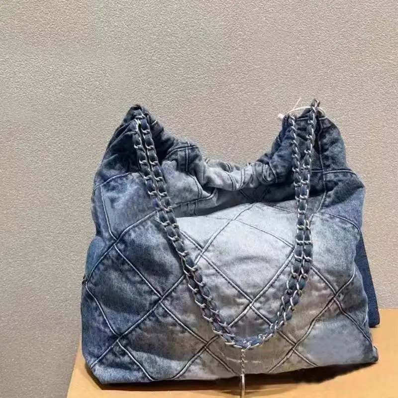 Fashion New Denim 23 Bag Luxury Big Tote Bag for Women Designer