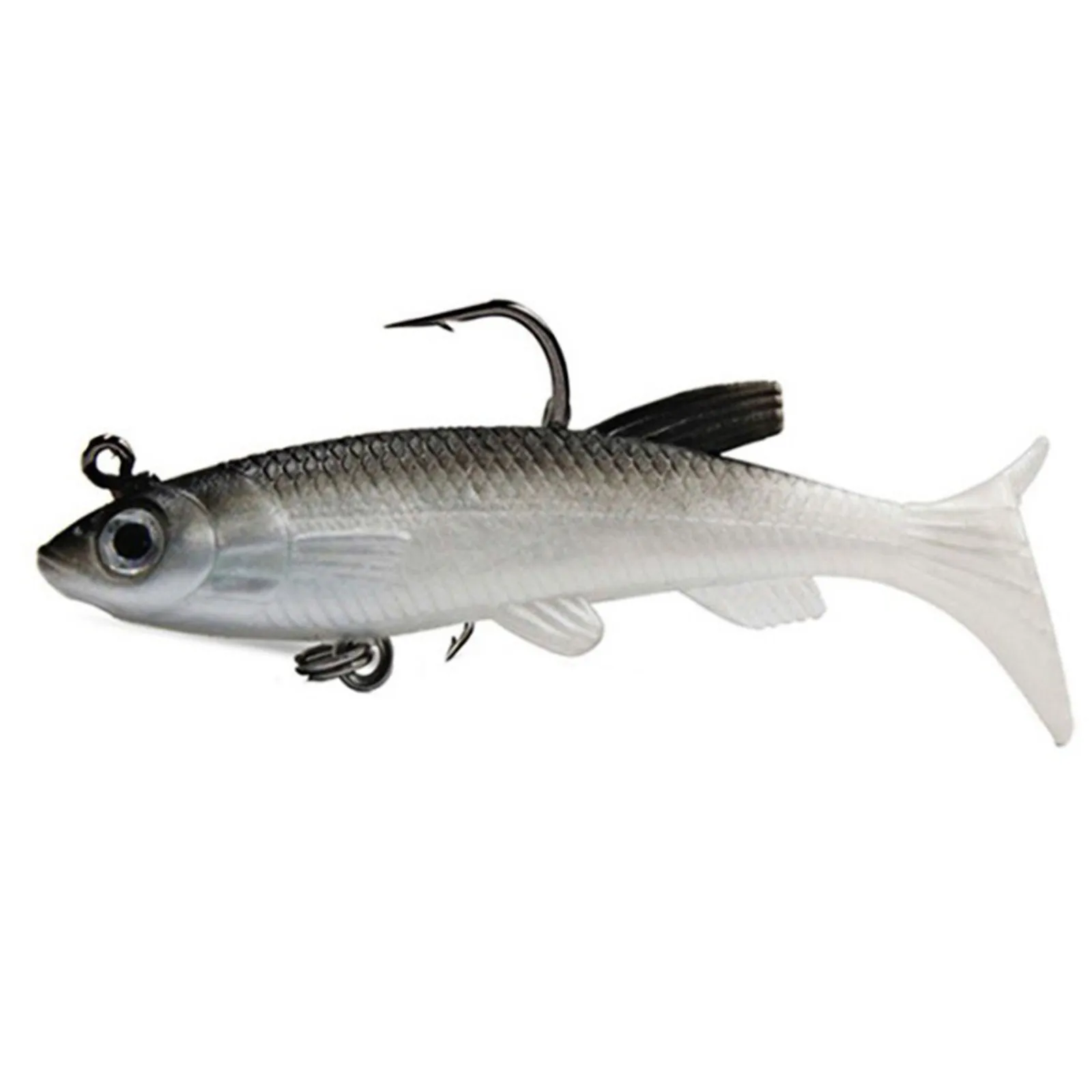 5PCS Blei Kopf Weichen Köder Sinking Wobbler Fisch Locken Künstliche Silikon Fisch Köder Angelgerät Für Hecht Swimbait ﻿ – Detail 10