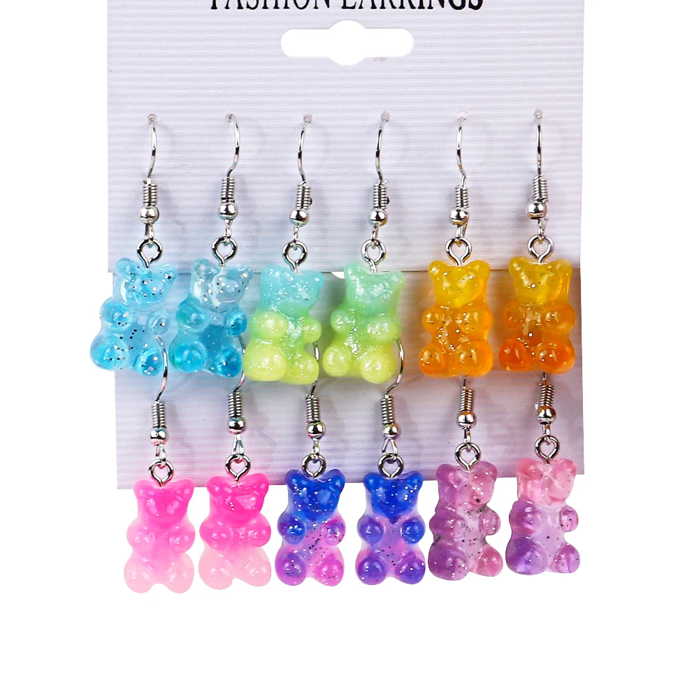 Powerking Orecchini per ragazze, orecchini ragazze Girl Earring-flamin