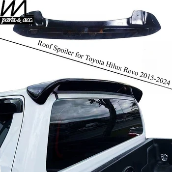 Spoiler sul tetto per Toyota Hilux Revo 2015-2024 Stile sportivo Installazione senza trapano Ali nere Spoiler Accessori auto Styling
