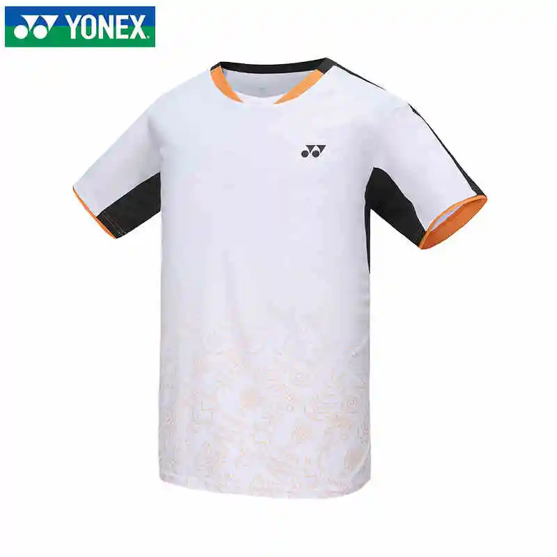 YONEX Men's and Women's Badminton Wear Tops Short Sleeve Quick Dry Sweat-absorbent Breathable Training Suit T-shirts badminton uniforms