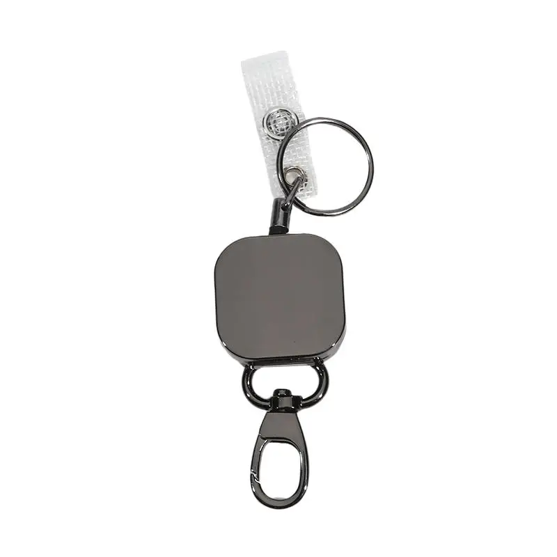 Robuster Schlüsselanhänger aus einziehbarem Metalldraht, Abzeichenrolle, Ausweis, Schlüsselband, Namensschild, Karte, Ausweishalter, Rolle, Schlüsselanhänger, Outdoor-Werkzeug, Geschenk – Detail 20