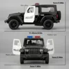 1:36 RMZCITY Jeep Wrangler Rubicon Alloy Model Toy Car Diecast Pull Back Metal Collection Children Toys Gift 4