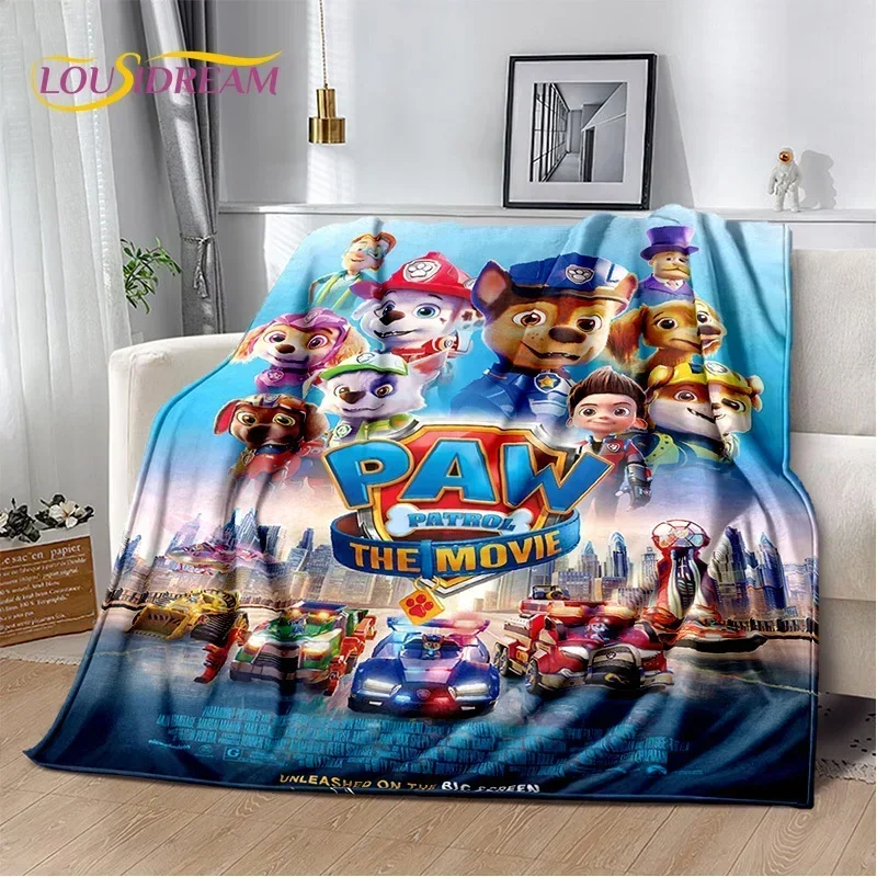 3D P-Patrol Cute Cartoon Dog HD Blanket,Soft Throw Blanket for Home Bedroom Bed Sofa Picnic Travel Cover Blanket Kids Gift Cover 6