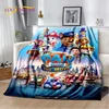 3D P-Patrol Cute Cartoon Dog HD Blanket,Soft Throw Blanket for Home Bedroom Bed Sofa Picnic Travel Cover Blanket Kids Gift Cover 6