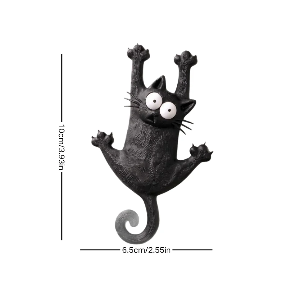 Adorable Magnetic Cat Refrigerator Magnet — Hang in There, Fridge Kitty
