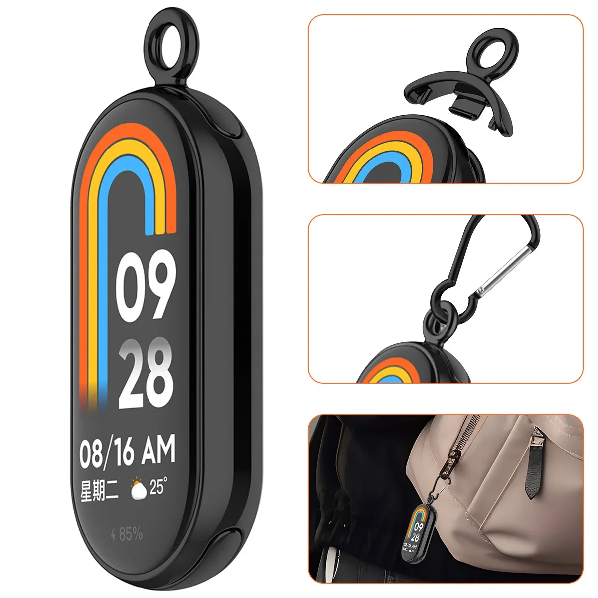 Pendant Necklace For Xiaomi Mi Band 8 Watch Hanging Chain Neck