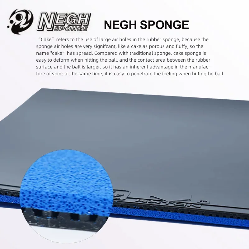 LOKI RXTON 5 PRO 라켓용 탁구 고무 끈적임 및 여드름-ITTF 승인 탁구 고무(고밀도 스폰지 포함)