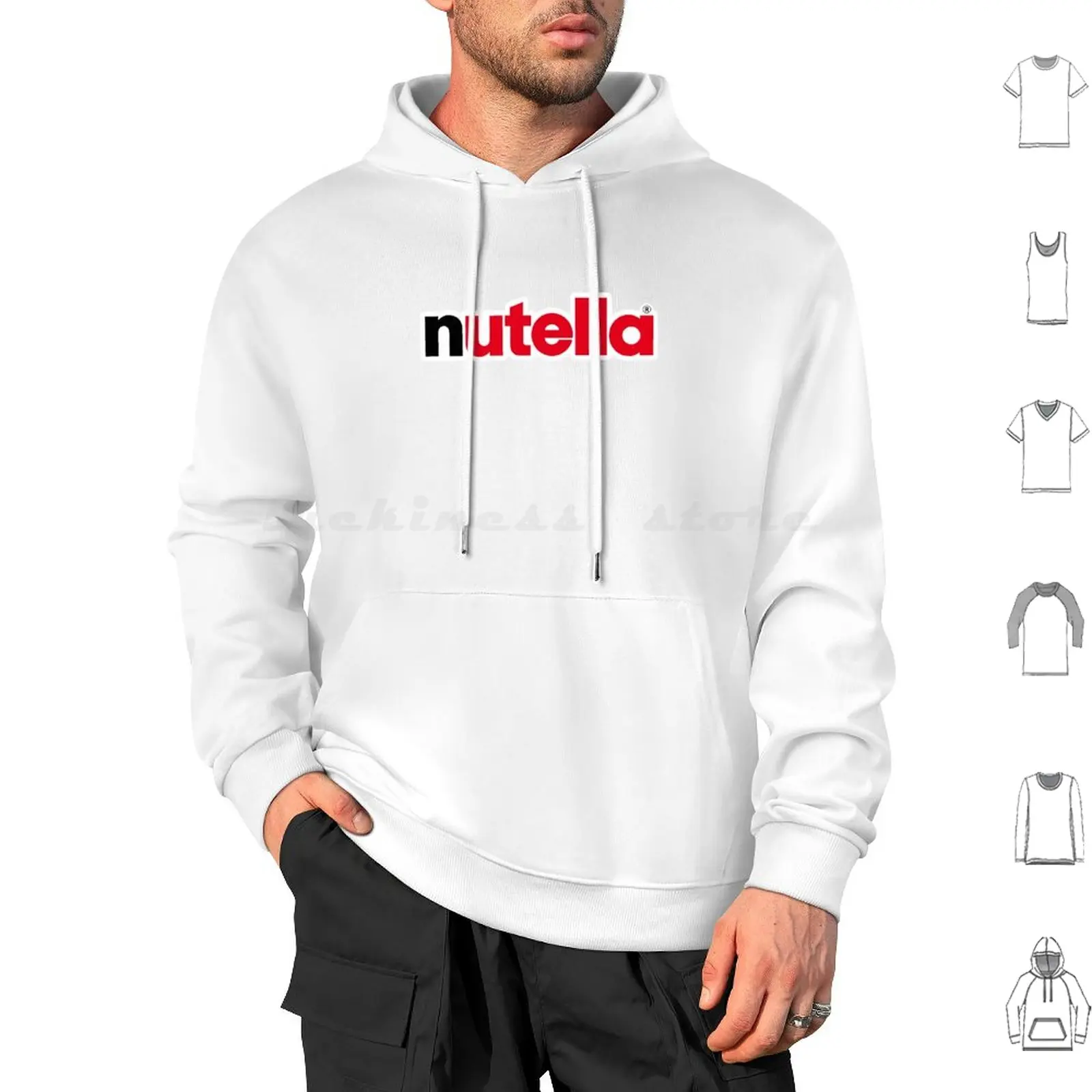 Felpe Con Cappuccio Nutella Manica Lunga Nutella Italia Cioccolato