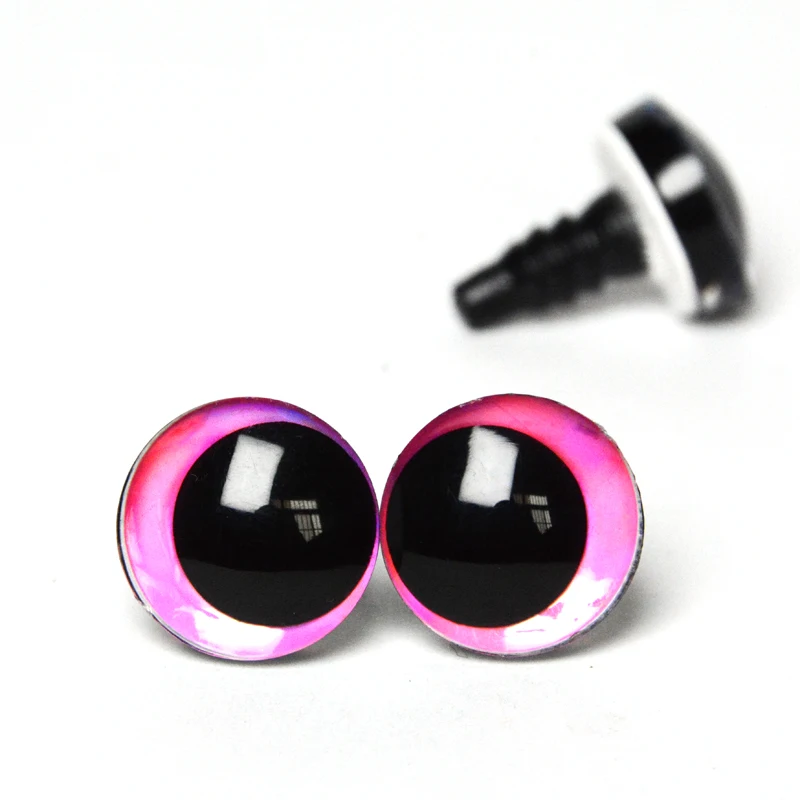 20pcs 16mm 18mm 20mm 25mm 30mm Cartoon 3D glitter toy doll pupil eyes with washer --color size option
