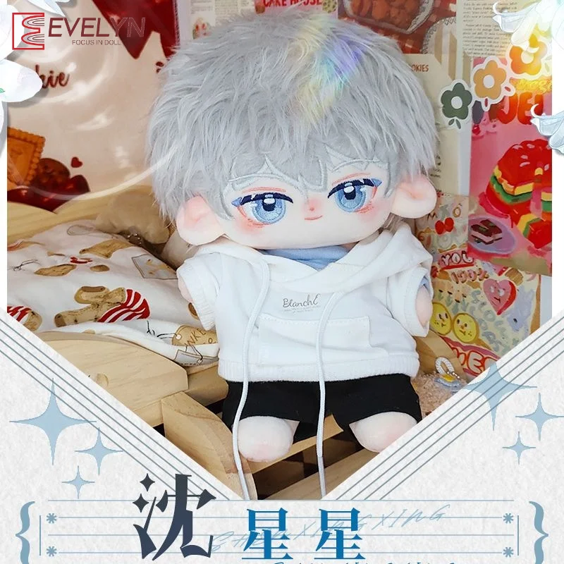 Evelyn Stuffed 20cm Game Love and Deepspace Xavier Doll clothes Plush Toys Adorable Soft hoodie outfits Zayne Rafayel ralayo