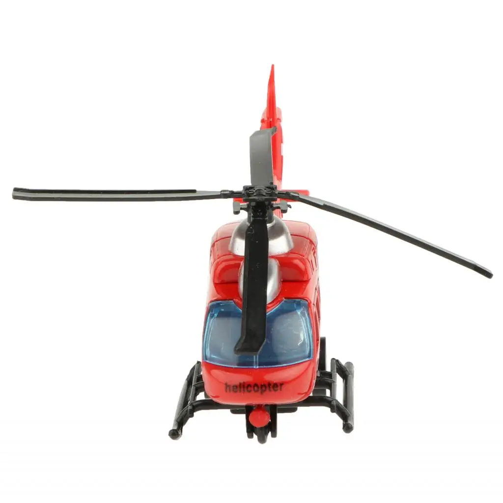 1/43 Diecast Helicopter Model Mini Alloy Vehicles Toy for Kids Toddlers Boys Girls