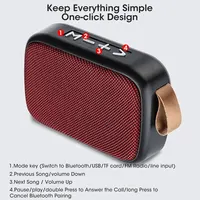 New Wireless  Speaker Outdoor Portable Subwoofer Mini Speaker Home Cloth Card Speaker - Image 6