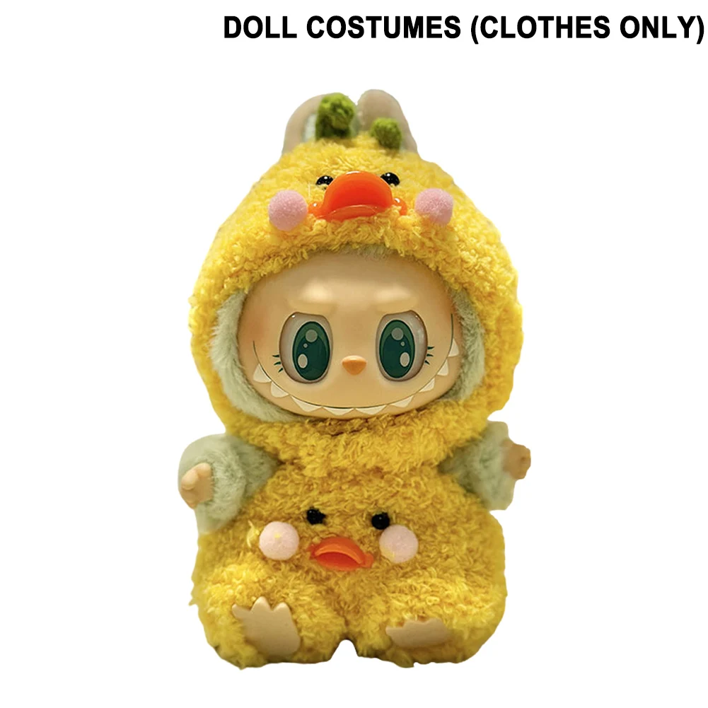 Mini Plush Doll's Clothes Outfit Accessories For Korea Kpop Exo Labubu I II Idol Dolls Sitting Party Clothing Gift doll clothes plush toy accessories mini doll ornaments