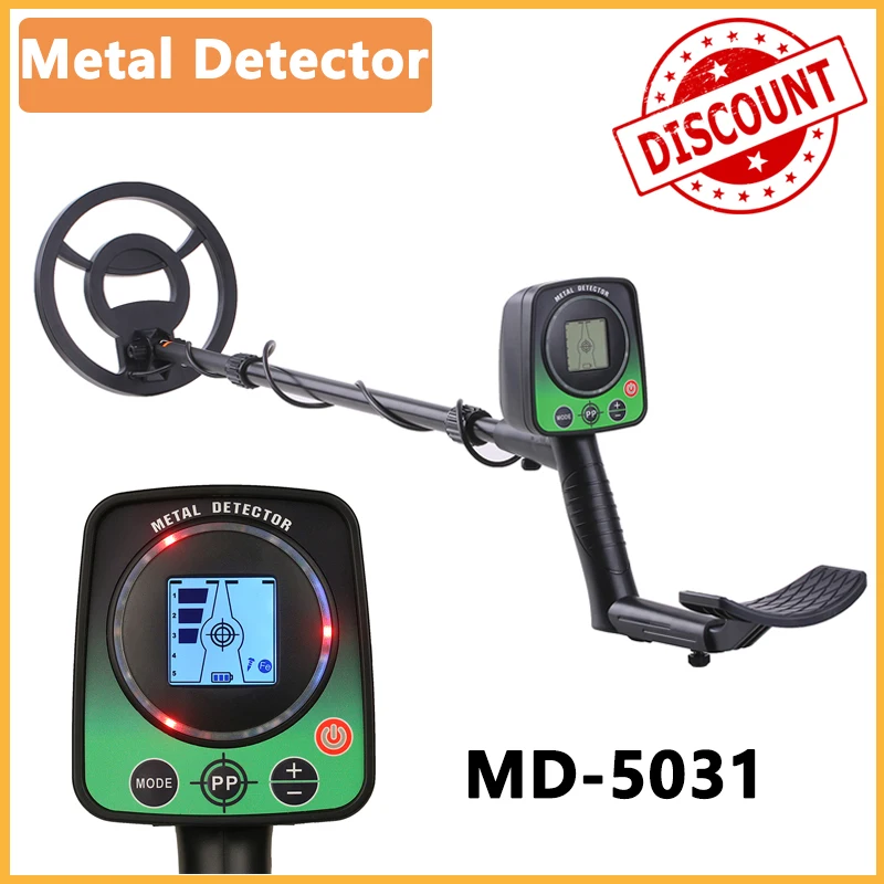 Underground Metal Detector MD-5031 High Sensitivity Portable Gold Finder Treasure Hunter Waterproof Search Coil LCD Display 2