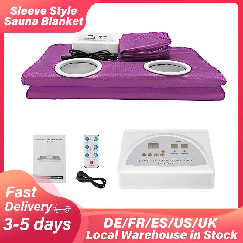 2 Zone Digital infrare Sauna Blanket Slimmimg Body Shape Weight Loss Detox Thermal Heating Salon Home Spa 110V220V | Дом и сад