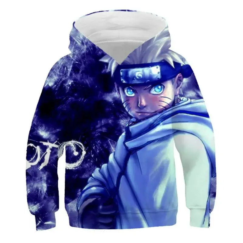 

New Naruto Ninja War Hooded Children's Clothing Trendy Personalized Sweatshirt Men's Sweatshirt Fashion Casual Jacket