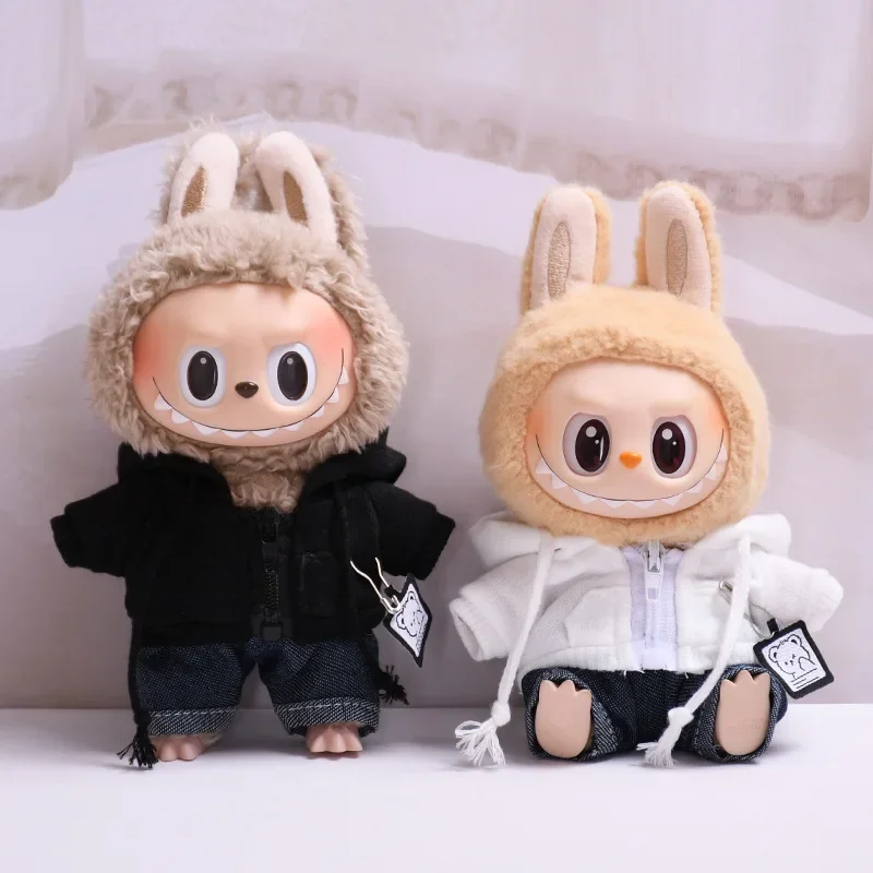 17cm Doll Clothes Accessories Outfits Cute Clothes Stylish Set (NO Doll) Black And White Puppy