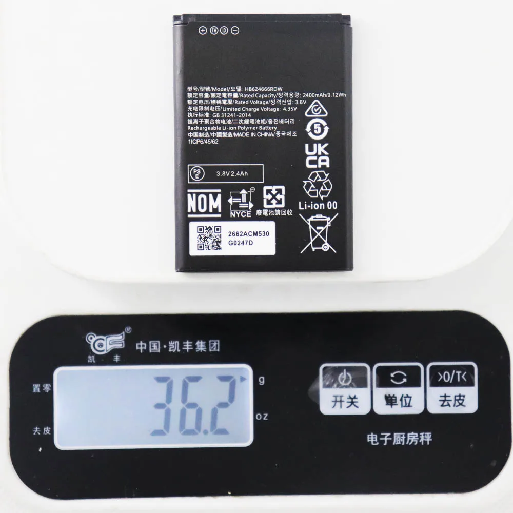 Bateria Hb624666rdw 2400mah para Huawei E5576820 4g Lte Wifi Roteador Modem Hotspot Bateria - Image 3
