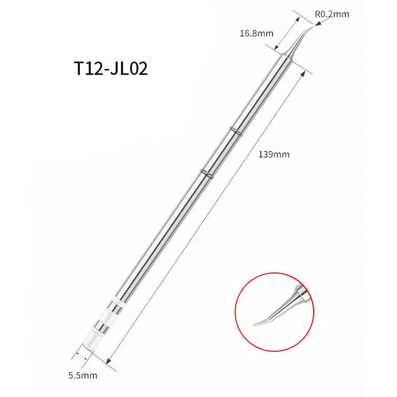 T12 elektrische lötkolbens pitzen T12-K ku kl kf i ils j02 jl02 js02 bcf2 b2 für hakko fx951 diy lötstation kits – Detail 12