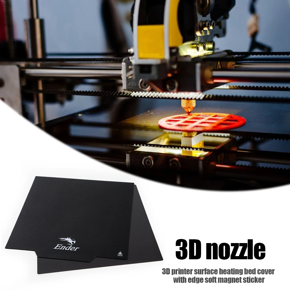 Description Picture 6 of itemFor Ender 3 Ender 3 Pro CR-20 3D Printer Flexible Removable Magnetic Build Plate Heatbed Sticker Hot Bed Build Surface Flex
