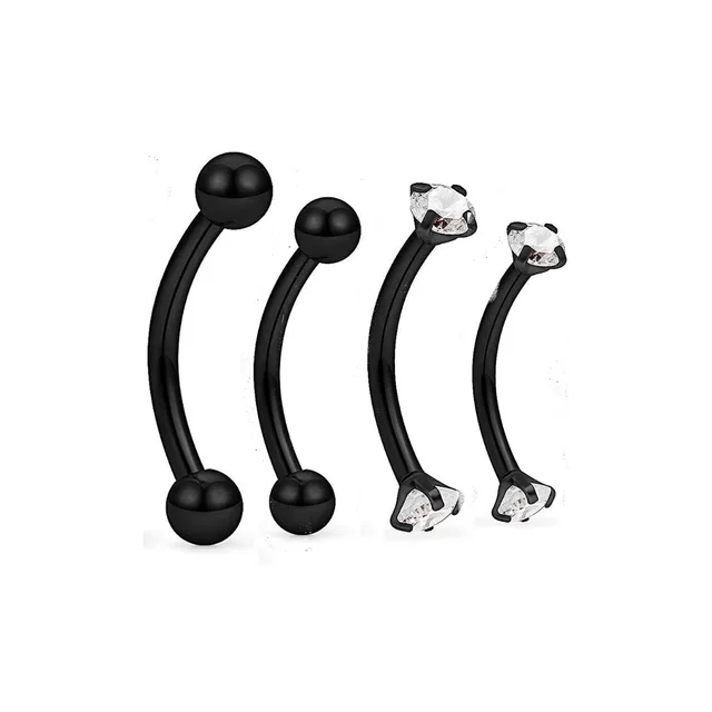 2 Paia Anelli Piercing Acciaio Inox 16G - Per Sopracciglia, Ombelico E Orecchini Helix - Foto 8