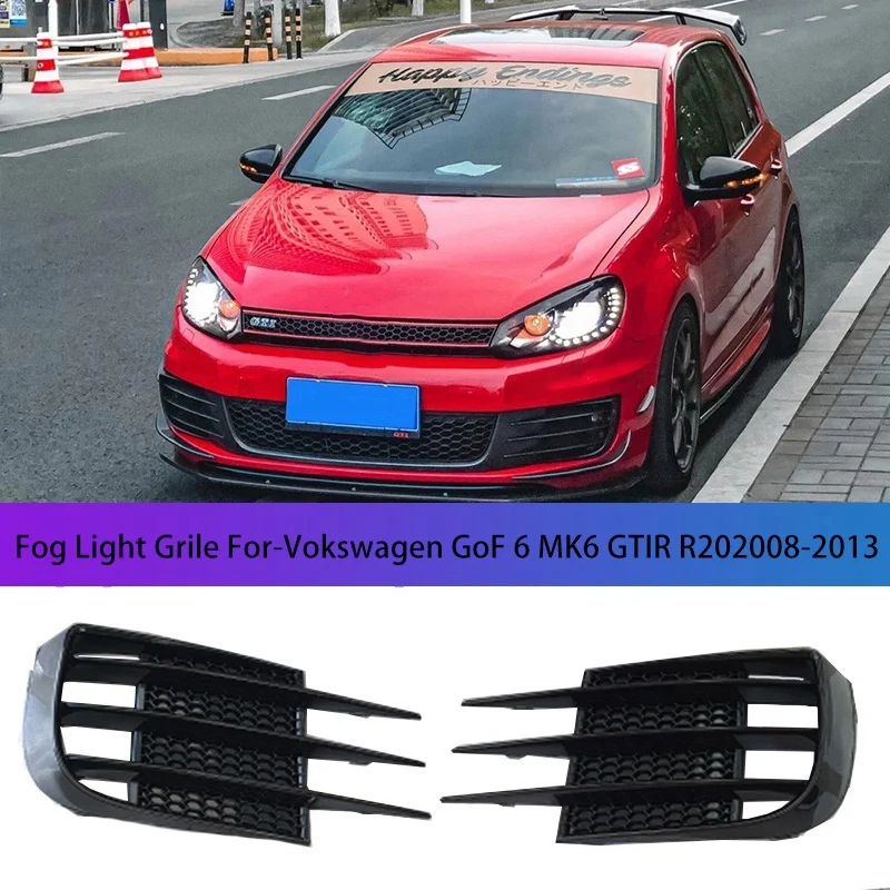 

2 шт., передняя противотуманная решетка для автомобиля, для Golf 6 MK6 GTD 2008-2013