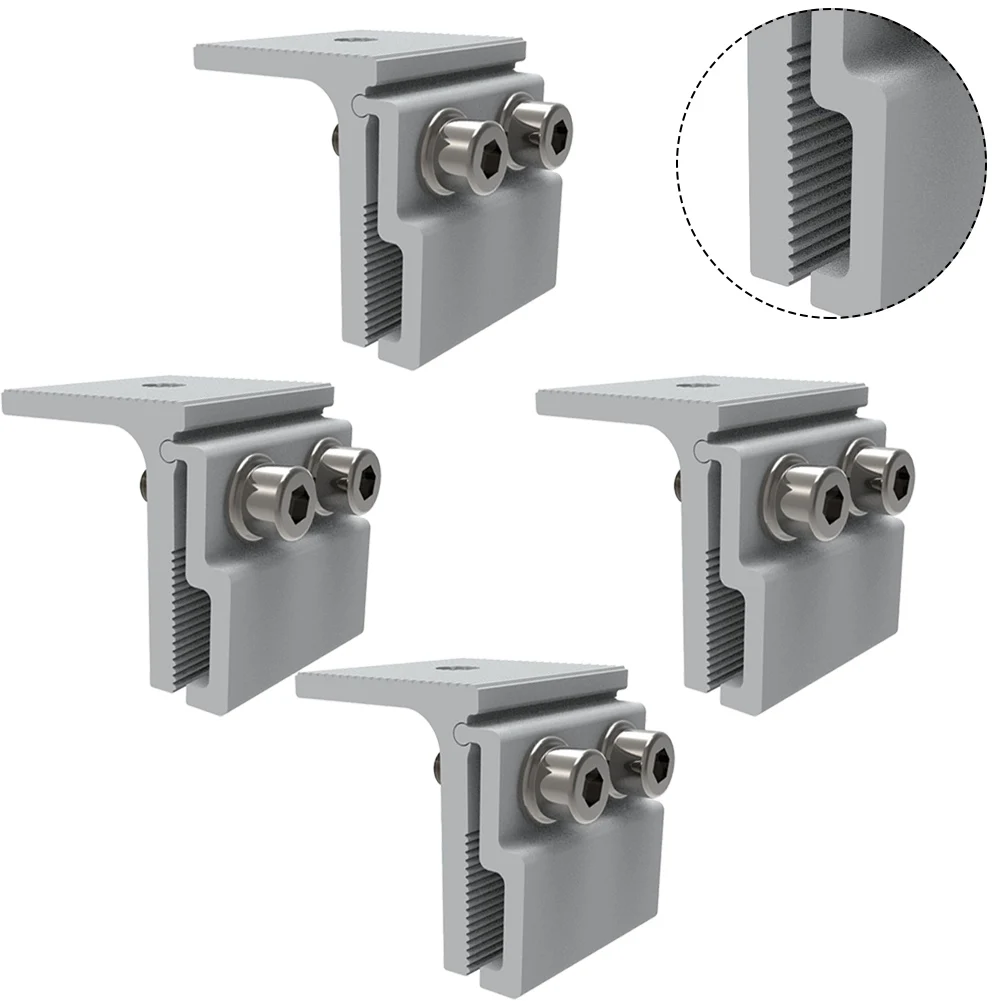 Solar Panel Clamps 1/4Pcs For PV Panel Roof