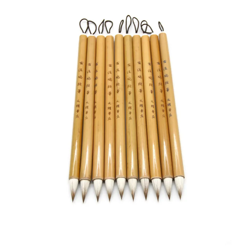 Chinese Calligraphy Brushes Pen Set Short Mulitple Hairs Brushes Pen Regular Script Caligrafia Chinese Painting Brushes Pen