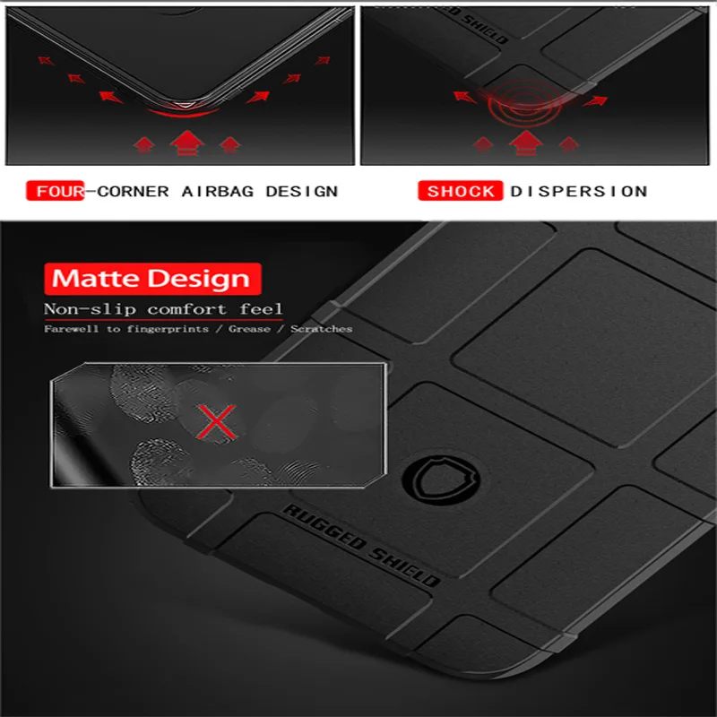 Armor Shield Shockproof Case for IPhone 13 12 Pro 11 11Pro Max X XR XS 7 8 6S 14 Plus SE 2020 Rugged Fiber Anti-fall Cover Cases
