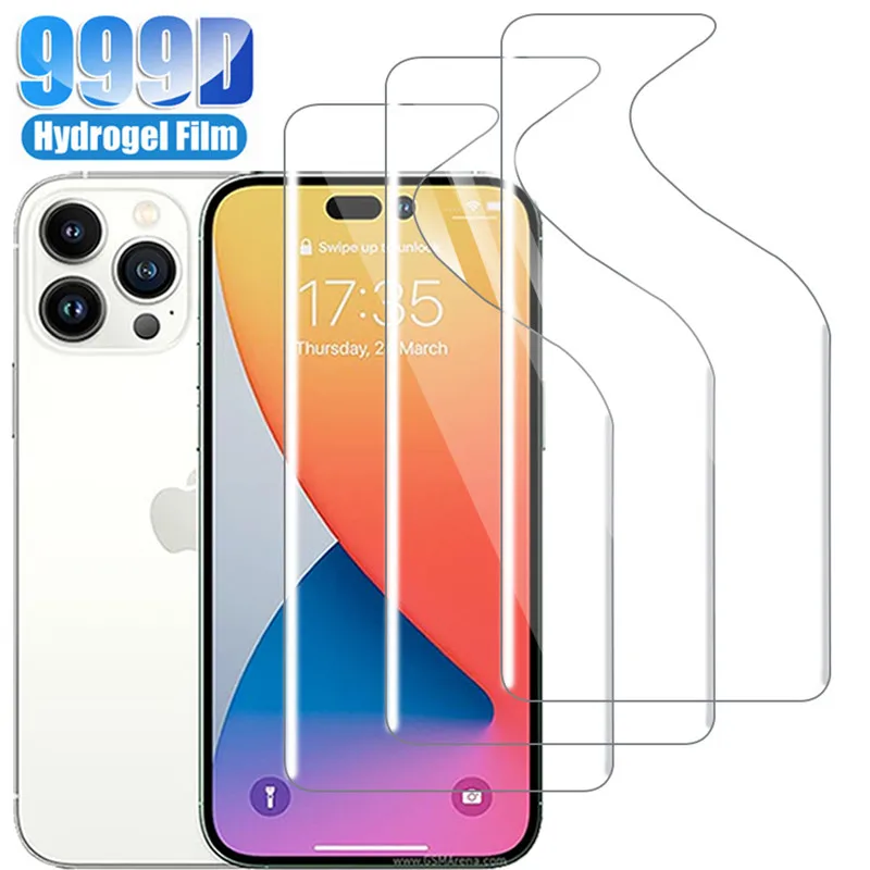 1-3 Pellicola Idrogel Per Iphone 14 Pro Max Pellicola Salvaschermo Per Iphone 14 Pro Vetro Morbido Di Sicurezza Iphone 14 Plus/Max Pellicola Frontale 