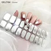 22Tips Full Curing Nail Polish Film French Gel Stickers Nail Strips Adhesive Nail Decorations Stickers No Need to Bake UV Lamp 2