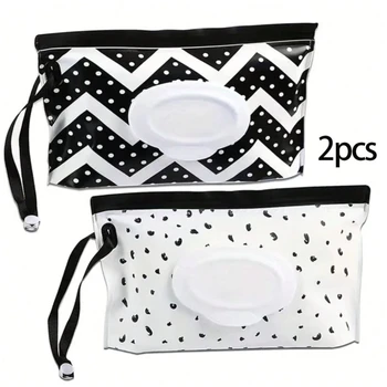 Custodia per salviette per bambini Porta fazzoletti da viaggio Borsa per salviette umidificate Custodia riutilizzabile per salviette umidificate per borsa per maschera da viaggio Borse per fazzoletti Salviette umidificate