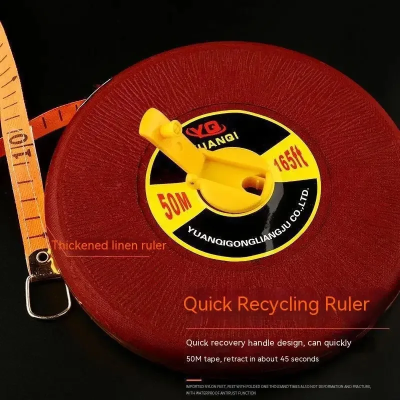 20M 30M 50M 100M Tape Measure Metric Circular Glass Fiber Leather Carpenter Distance Measuring Tools Meter Ruler tape measure measuring tape measuring ruler