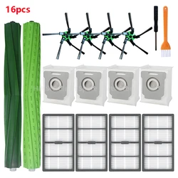 High-Performance Robot Vacuum Cleaner Accessory Kit with HEPA Filter, Brushes, and Dust Bag Replacement Parts (Set 3)
