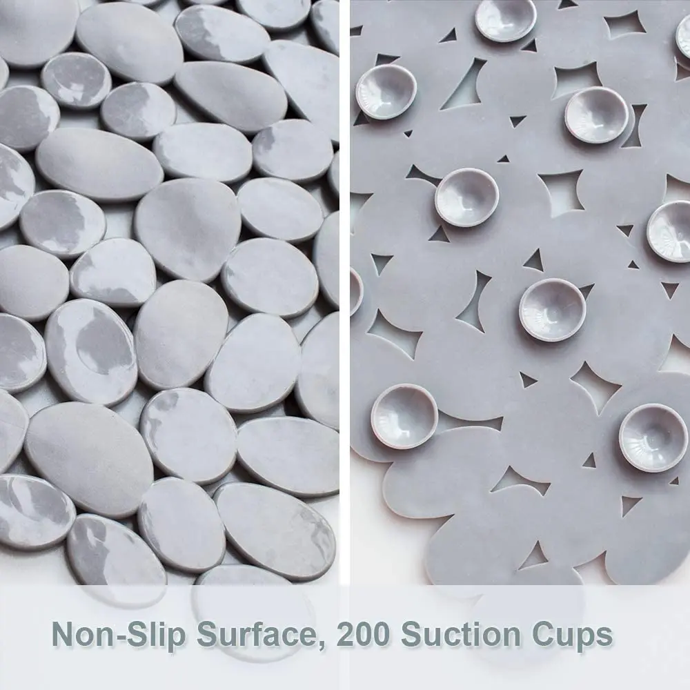 Slip-Resistant Waterproof Bath Mat with Suction Cups