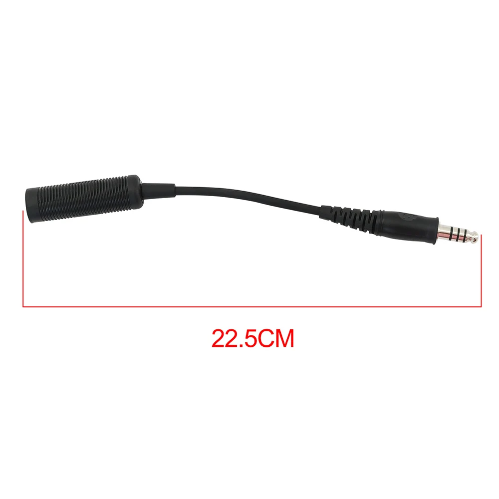 U-174 Cable Adapter Tactical Headset Adapter NATO/Military To Civilian Cable Adapter for Peltor Comtac/msa Sordin/tci Liberator