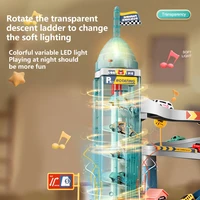מסילת רכב עם נושא אריה KBDFA לילדים, מתנות לחגים, גלגלי חם ליומולדת, צעצועי מירוץ חינוכיים לילדים, רכבי רכבת למירוץ 2