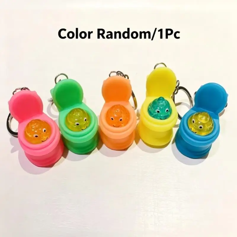 Kreativer Mini-Schlüsselanhänger in Form eines lustigen Kackhaufs, Trickspielzeug, Taschenanhänger, Autoschlüsselhalter