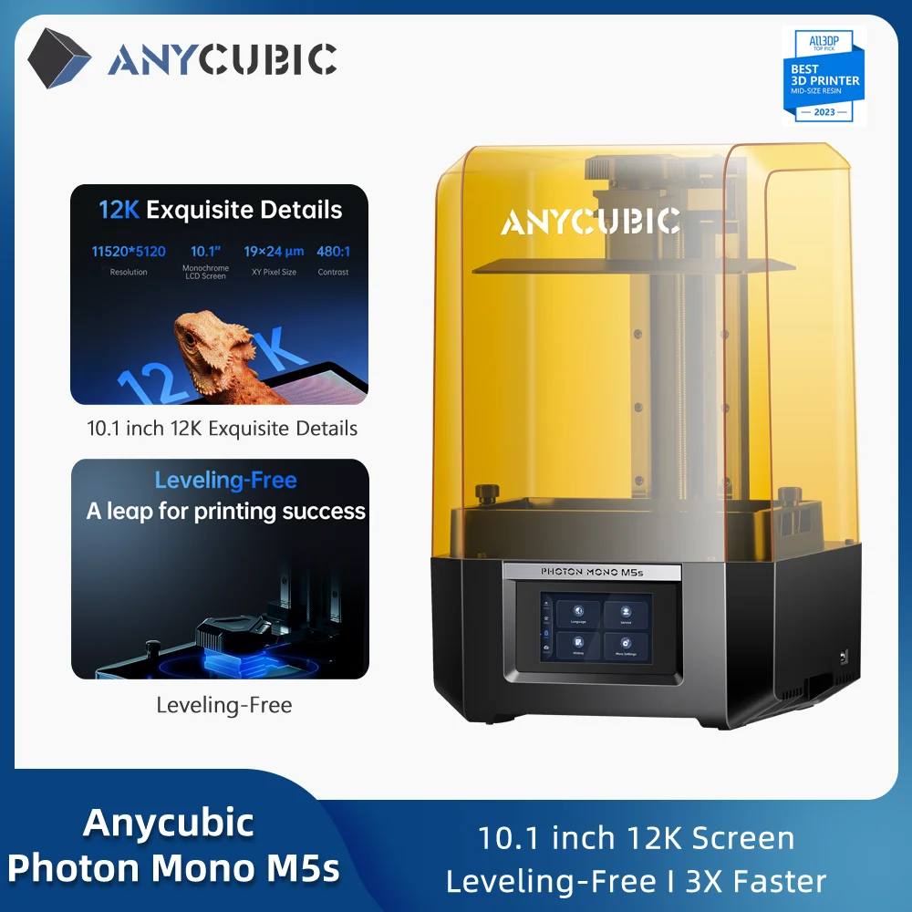 ANYCUBIC DLP SLA LCD 3D Printer High Speed UV Resin 3D Printer Wash Cure Machine Photon Mono 2 M7 Pro X 6Ks M5s M3 Max D2