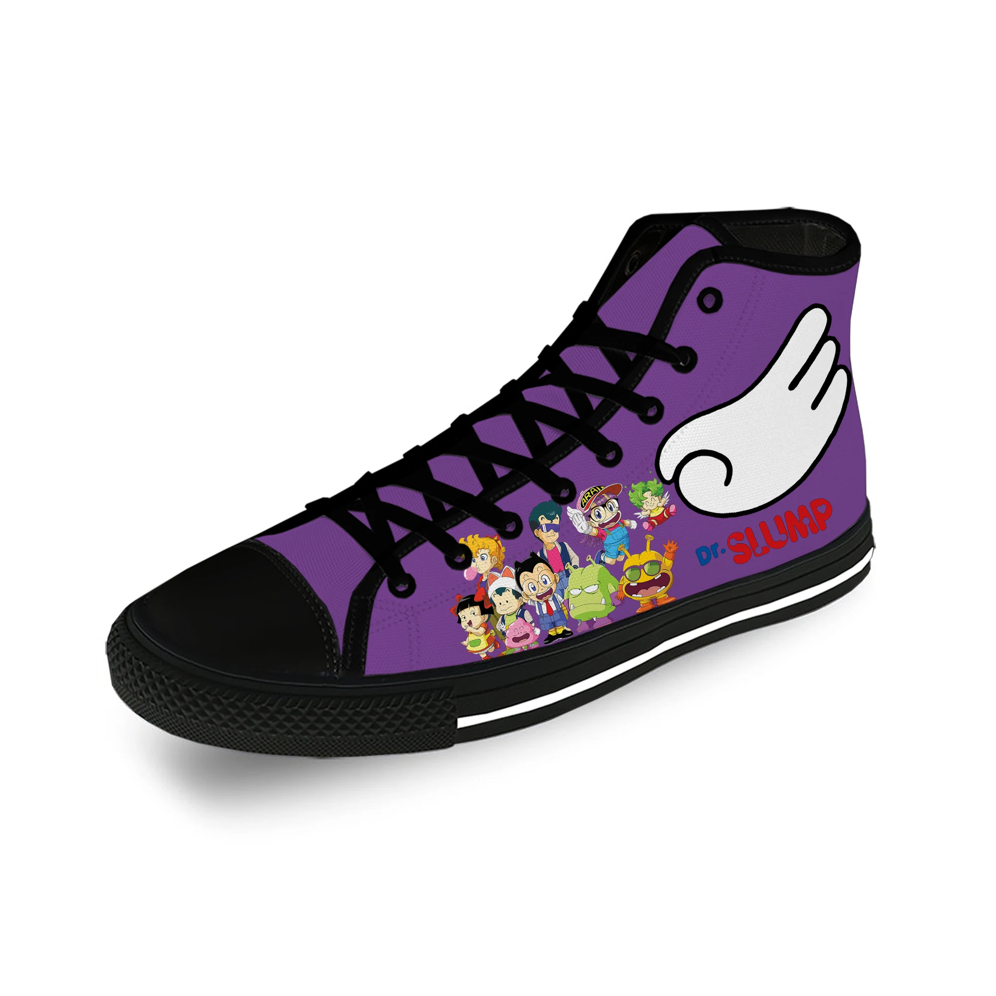 

Высокие кроссовки с японским Аниме Манга Arale Dr Slump, повседневные холщовые кроссовки для мужчин и женщин, обувь для косплея с 3D принтом