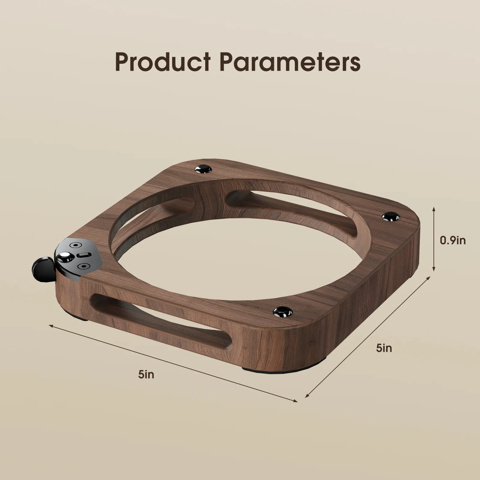 Mac Mini M4/M4 Pro 2024 용 나무 호두 데스크탑 브래킷 방진 냉각 미끄럼 방지 스탠드 홀더 액세서리