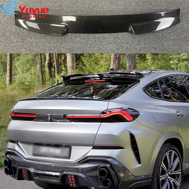 Ld Style Carbon Fiber Back Trunk Wing Rear Spoiler For Bmw X6 G06 Car  Tuning 2021-2022 - Spoilers & Wings - AliExpress