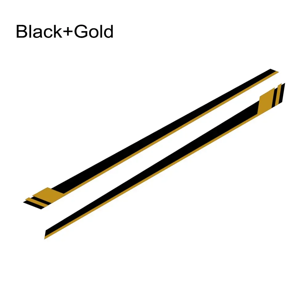 Sleek Car Side Stripes Decals Vinyl Graphics Trims Auto Accessories