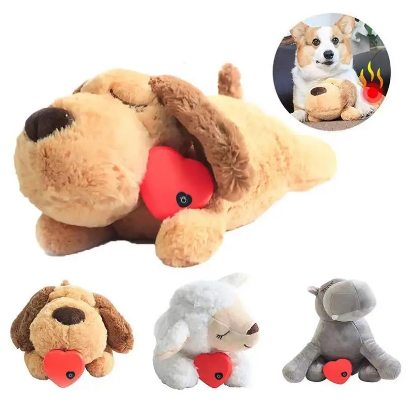 Heartbeat Dog Anxiety Relief Plush Toy Pet Comfortable Behavioral Training  Play Aid Tool Soft Plush Sleeping Buddy For Small Dog - AliExpress